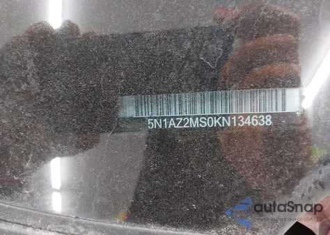 2019 Nissan Murano Sl from USA, damaged, VIN 5N1AZ2MS0KN134638